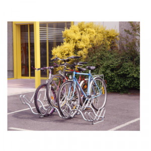 Support 6 cycles à 2 niveaux - Dimensions (L x l x h) : 150 x 58.5 x 37 mm