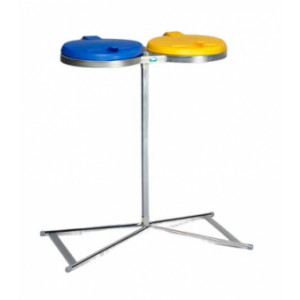 https://www.techni-contact.site/ressources/images/produits/merchandising/support-pour-sac-poubelle-de-120-litres-38299455-1.jpg - Double ou triple - Capacité : pour sac poubelle de 120 litres - Couvercle plastique