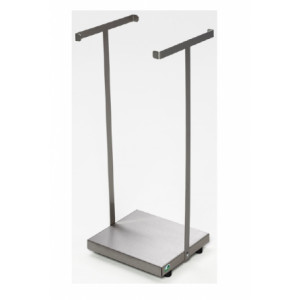 Support sac plastique de poubelle - Capacité : 60/70 L - Dimensions : 665x290x330 mm - Finition : Inox