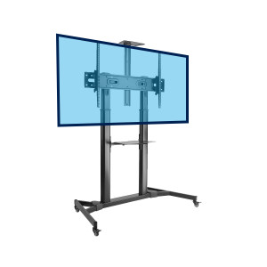 Support TV colonne mobile pour écran - Support LCD LED X professionnel pour écran 60-100 pouces
