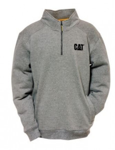 Sweatshirt à col zippé Caterpillar - Tailles : S- M - L - XL - XXL - Tissu 70 % coton 30 % polyester 360g/m²