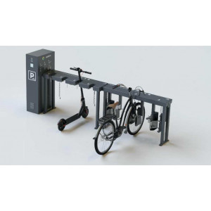 https://www.techni-contact.site/ressources/images/produits/merchandising/systeme-de-stationnement-et-de-recharge-pour-trottinettes-et-vehicules-electriques-46568138-1.jpg - Gérée via application mobile