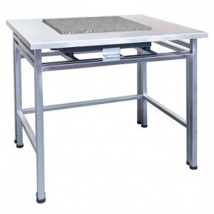 Table antivibratoire inoxydable - Construction mobile : acier inoxydable
