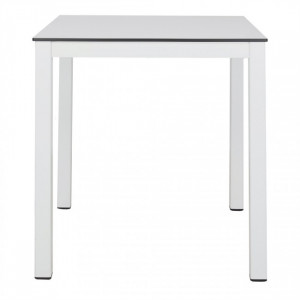 Table avec structure en aluminium - Table de restaurant en aluminium et plateau en phénolique