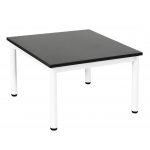 https://www.techni-contact.site/ressources/images/produits/merchandising/table-basse-orga-monobloc-pieds-ronds-carre-dim60-x-60-cm-plateau-melamine-67724456-1.jpg - Plateau en mélaminé - Piètement métallique - Dim.60 x 60 cm