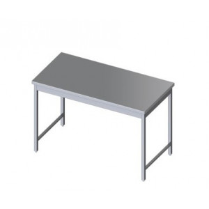 Table centrale inox - Table centrale inox réglables de 30 mm