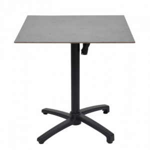 Table extérieur avec pied rabattable - Dimensions : 70 x 70