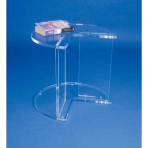 https://www.techni-contact.site/ressources/images/produits/merchandising/table-d-appoint-en-coin-plexiglas-77614481-1.jpg - Plexiglas - Base et plateau diamètre 50 cm - Hauteur 45 cm