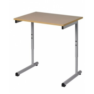 Table d'école réglable - Table réglable taille 4 à 6 - Piétement monobloc