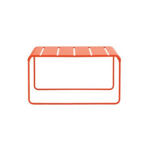 Table de bistrot acier - En acier galvanisé  - Rectangulaire