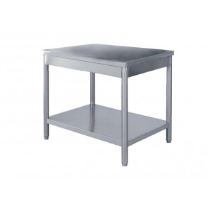 Table de cuisine professionnelle en inox - Dimensions (L x P x H) : de 1000 x 700 x 850/900 à 2000 x 700 x 850/900 mm