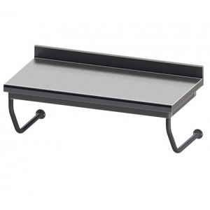 Table de cuisine suspendue - Dessus : inox AISI 304L- Longueur : 1000 à 1400 mm- Largeur : 600 mm