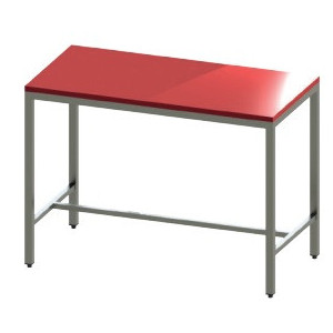 Table de découpe en inox 304 - Matière : Inox 304 - Dessus en polyéthylène blanc