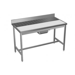 Table de dessouvidage - Matière : inox AISI 304L  - Dimensions (L x l x H): 1200 x 700 x 900 mm - Simple ou mix