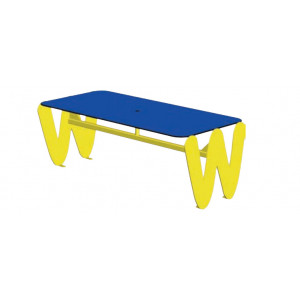 Table de jardin pour enfants - Dim(L x H x P) : 1500 x 560 x 720 mm - Livrée non montée