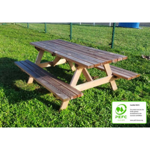 https://www.techni-contact.site/ressources/images/produits/merchandising/table-de-pique-nique-forestiere-en-bois-78345972-1.jpg - Longueur : 2000 mm - Pin traité autoclave - A sceller ou à poser