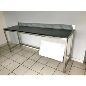 Table de travail Inox modulable - Dimensions extérieures (L x l x h) : de 750 x 750 x 1000 à 2000 x 700 x 1000 mm