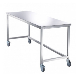 Table de tri du linge - Dimensions : 2000 x 700 x 910 mm / Inox poli 18/10