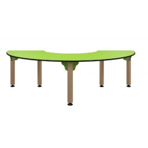 Table demi-lune crèche - L1500 mm x P750 mm