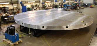 Table élévatrice hydraulique rotative - Capacité de charge : 7 000 kg