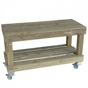 Table en bois 2 niveaux - Valorisez vos produits avec cette table en bois, pour donner une touche authentique, naturel et terroir.