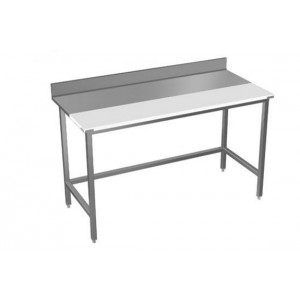 Table inox de découpe - - Matière  inox AISI 304L -Longueur : de 1000 à 1200 mm- Largeur : 700 mm- Hauteur : 900 mm
