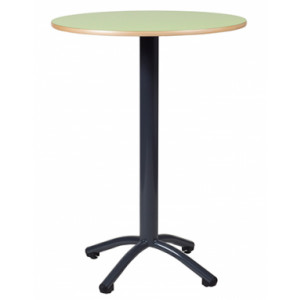 Table mange debout cantine - Stratifié chants alaisés - Hauteur de table : 110 cm - Piètement acier
