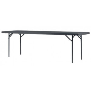 Table pliante en polyéthylène - Taille 6,  hauteur : 750 mm - Polyéthylène -  Pieds en acier