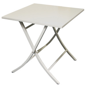 Table pliante jardin - Dimension (cm) :  75.5 x 75.5 x 76