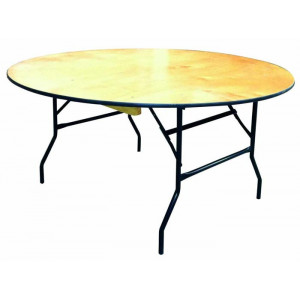 Table Pliante Ronde - Hauteur : 76 cm – Diamètre : 152 cm, 167cm et 183 cm – En bois