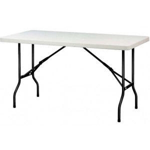 Table polyéthylène pliante :;k:k:k - Longueur : 1530, 1830 ou 2440 mm