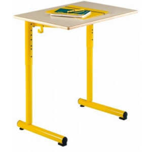 Table scolaire réglable monoplace - Table 70x50 cm réglable en hauteur