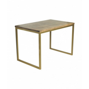 Table restaurant DENVER - Usage : Intérieur - Matière plateau : frêne naturel vintage - Dimensions L x l x H: 70 ou 110 x 70 x 75 cm