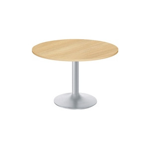 Table ronde en mélaminé - Plateaux Ø 100 ou 120 cm - Hauteur : 73,5 cm