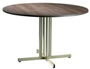 Table ronde modulable - Diamètre  : 120 cm - Plateau stratifié type M , L o S