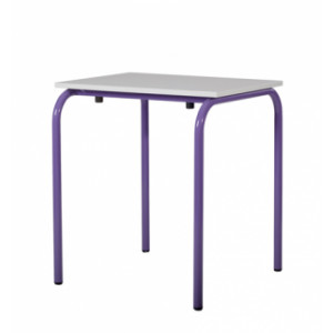 Table scolaire empilable - Taille 6 - mélaminé ou stratifié - 4 pieds