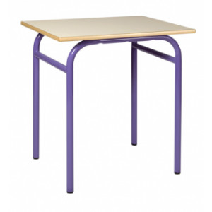 Table scolaire fixe monobloc - Tailles, 4, 5, 6 (7 sur devis) - mélaminé ou stratifié - 4 pieds