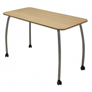 Table scolaire sur roulettes - Hauteur : 590 mm - Taille 3 - Sur roulettes