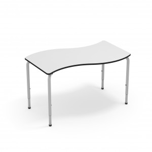 https://www.techni-contact.site/ressources/images/produits/merchandising/table-scolaire-modulaire-hauteur-reglable-tailles-1-a-6-plateau-courbe-en-melamine-blanche-52443742-1.jpg - Pieds réglables en hauteur de la taille 1 à la taille 6