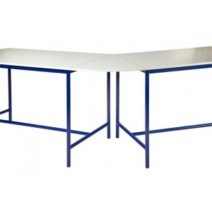 Table scolaire plateau de jonction angle 45° - Hauteur : 90 cm - mélaminé ou stratifié - Plateau de jonction 45°
