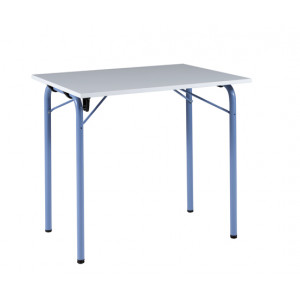 Table scolaire pliante - Dimensions : 80 x 60 cm - Taille 6 - mélaminé ou stratifié - pieds pliants