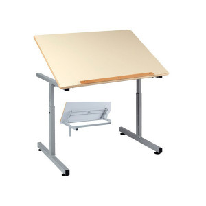 Table scolaire pour PMR Plateau inclinable - Plateau 90 x 65 cm - Réglable en hauteur
de 60 à 80 cm - Accessible PMR