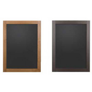 Tableau noir pour restaurants - Couleur contour : Noix ou Marron foncé