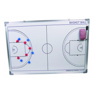 Tableau tactique basket - Dimensions : 0,90 x 0,60 m - Mural 