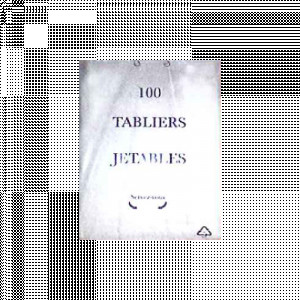 Tablier jetable transparent - 100 Tabliers jetables