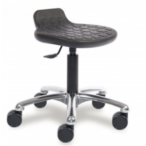 Tabouret assise polyuréthane - Hauteur d'assise de 560 - 820 mm – Structure bois – Assise polyuréthane