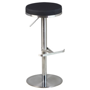 Tabouret de bar haut simili-cuir - Dim( H x L x P )  : 81 x 38 x 38 cm- Matière pieds de chaise : Inox