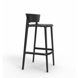https://www.techni-contact.site/ressources/images/produits/merchandising/tabouret-de-comptoir-design-avec-dossier-15113353-1.jpg - Polypropylène - Hauteur d'assise : 75 cm - Empilable