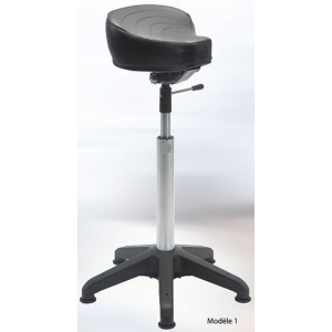 Tabouret érgonomique avec selle - Hauteur d’assise : 62 - 88 cm