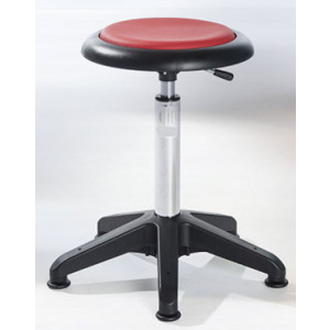 Tabouret ergonomique réglable en simili cuir - Hauteur d’assise : 54 - 73 cm